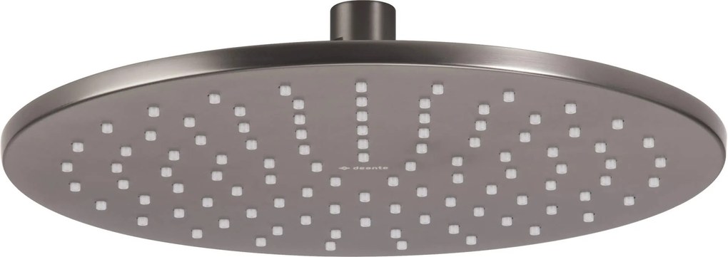 Deante Cascada, okrúhla nerezová dažďová sprchová hlavica 250 mm, titanium, NAC_D00K