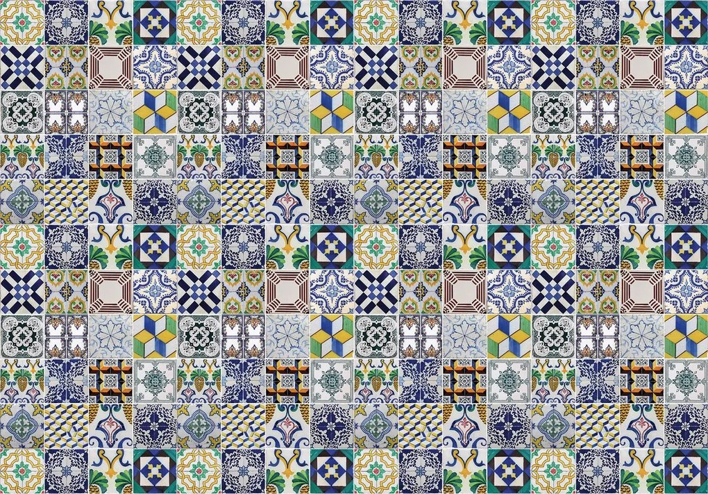 Fototapeta - Farebné dlaždice (152,5x104 cm)