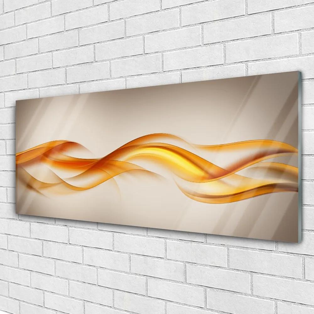 Obraz plexi Abstrakcia vlny art umenie 125x50 cm