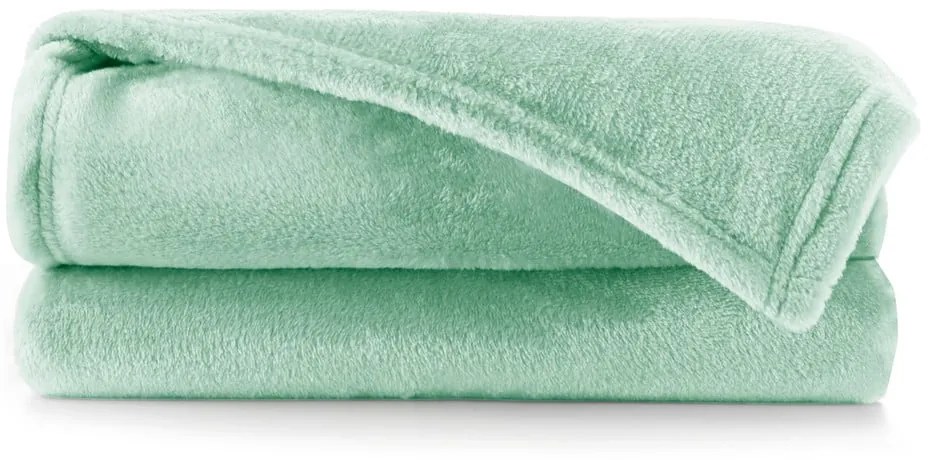 Svetlozelený pléd DecoKing Mic, 220 x 200 cm