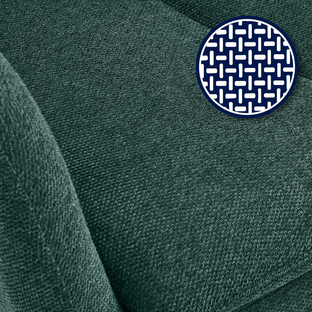 Jedálenská stolička Somers - látka - zelená