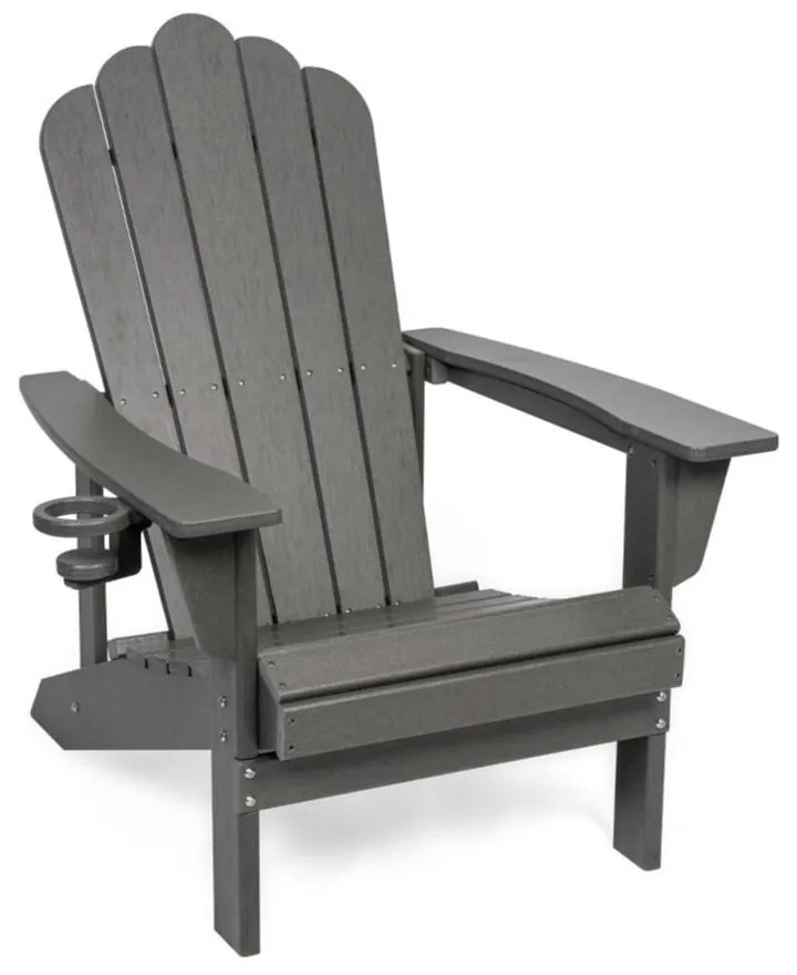Sivé plastové záhradné kreslo Adirondack – Bonami Selection
