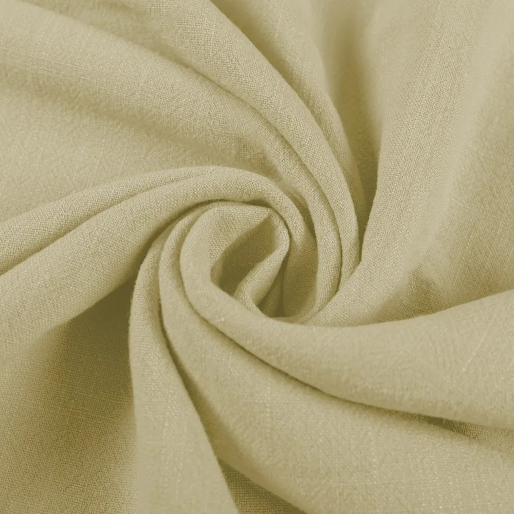 Biante Ľanový behúň na stôl LEN-025 Béžový 35x180 cm