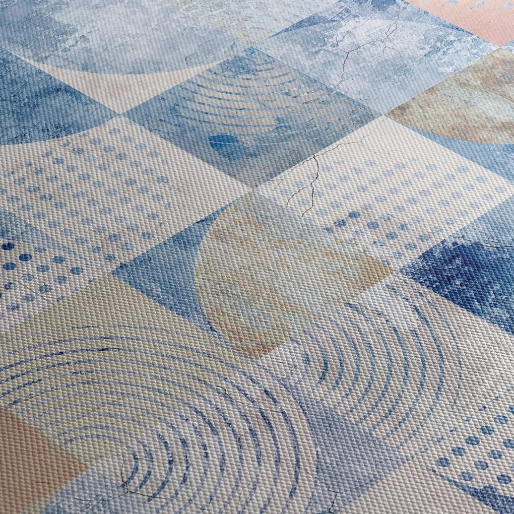Obraz - Geometrické tvary na stene (90x60 cm)