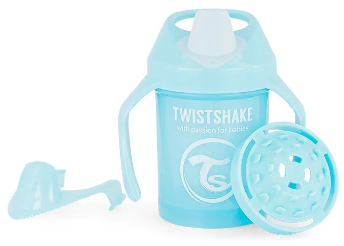 Twistshake Učiaci netečúci hrnček 230 ml, modrá