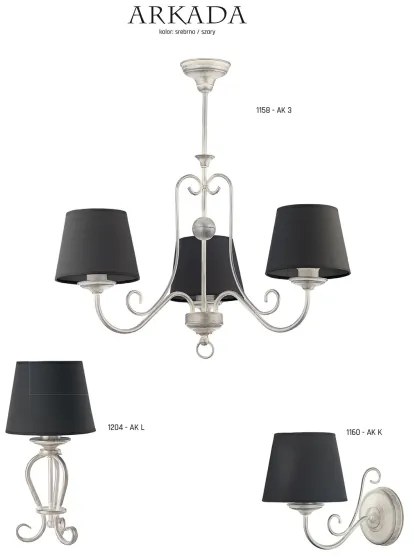 Jupiter 1160 - Svietidlo nástenné ARKADA 1xE27/60W/230V