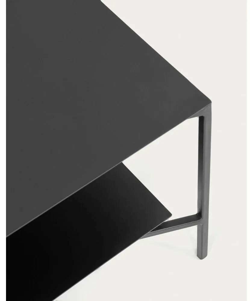 Čierny oceľový konferenčný stolík 60x140 cm Azisi – Kave Home