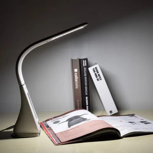 InternetovaZahrada - Stolná LED lampa Lilly - biela