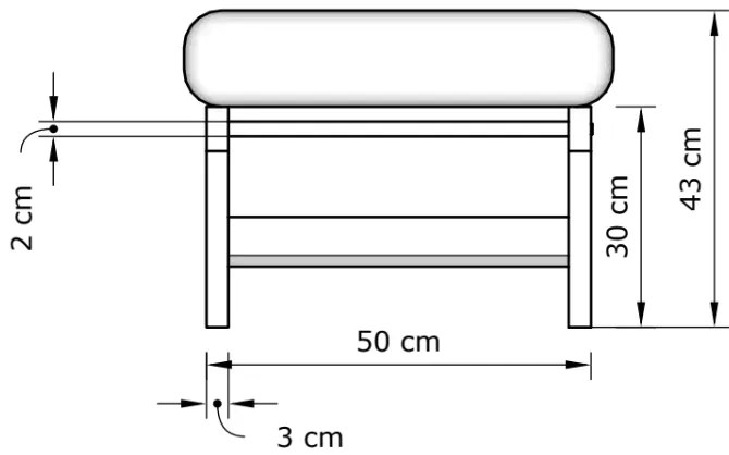 Lavice BREEZIO 03 140 cm z masivu/hnědá