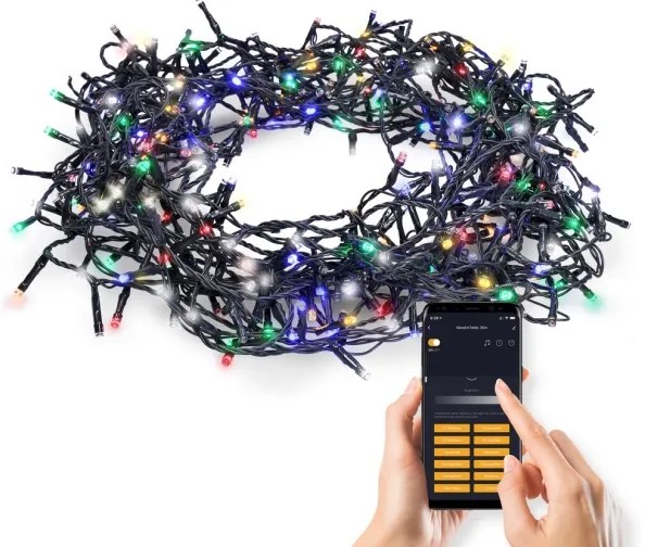 Solight 1V12-WIFI - LED Vianočná reťaz 240xLED/8 funkcií 17m Wi-Fi Tuya IP44