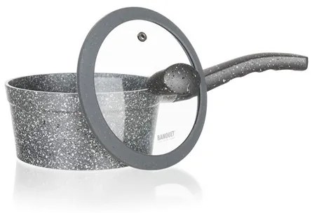 BANQUET GRANITE Rajnica s nepriľnavým povrchom 16 cm, so sklenenou pokrievkou 40050816