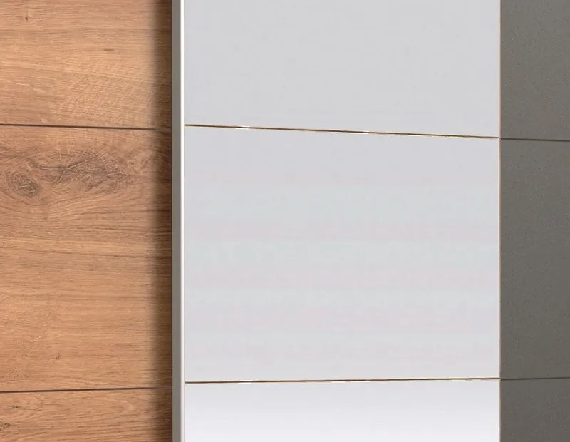 Šatníková skriňa Emden,179 cm, doskový dub/grafit