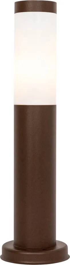 Stožiar vonkajšieho svietidla hrdzavohnedý s opálom 45 cm IP44 - Rox