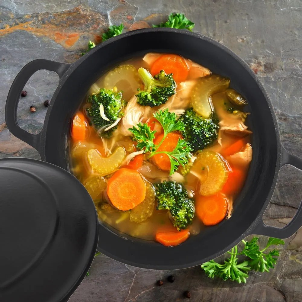 Liatinový hrniec s pokrievkou na indukciu 3,3 l LITINA SMALT – Orion