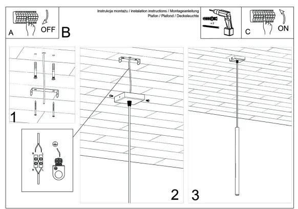 Brilagi -  LED Luster na lanku DRIFA 1xG9/4W/230V čierna