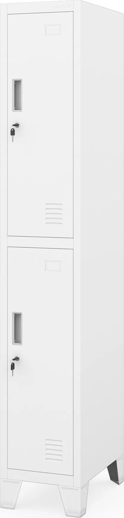 Šatníková skriňa pre zamestnancov biela BARTEK 1 Plus 292 x 1720 x 450 mm