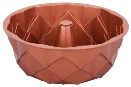 Forma na bábovku KITCHISIMO 24 cm diamant/medená