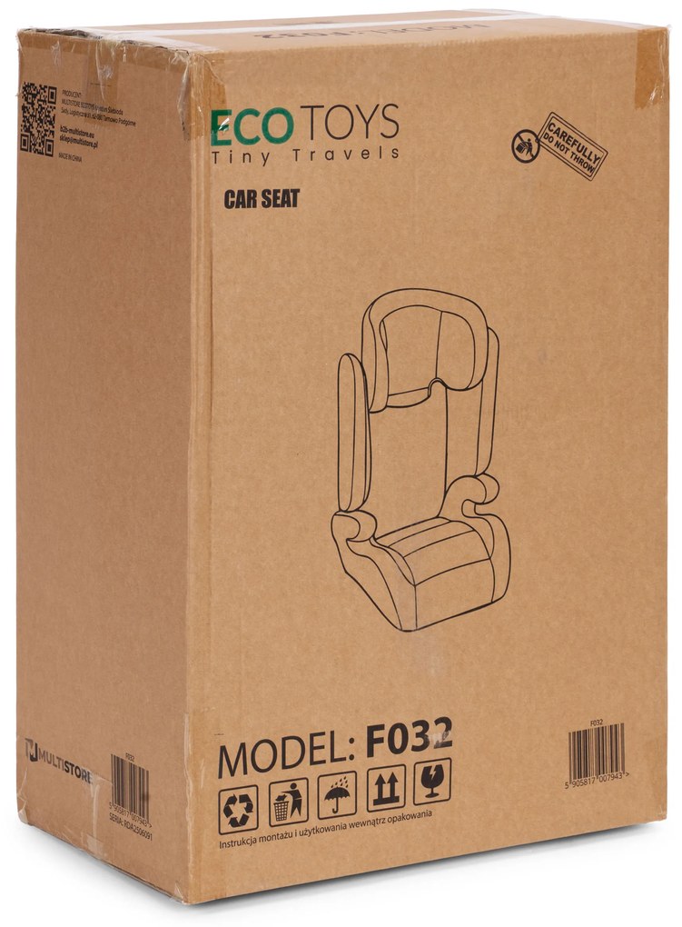 Detská autosedačka 2 v 1, i-SIZE, výška sedadla 100 – 150 cm, ECOTOYS