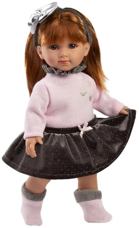 Llorens 53551 NICOLE - realistická bábika s mäkkým látkovým telom - 35 cm