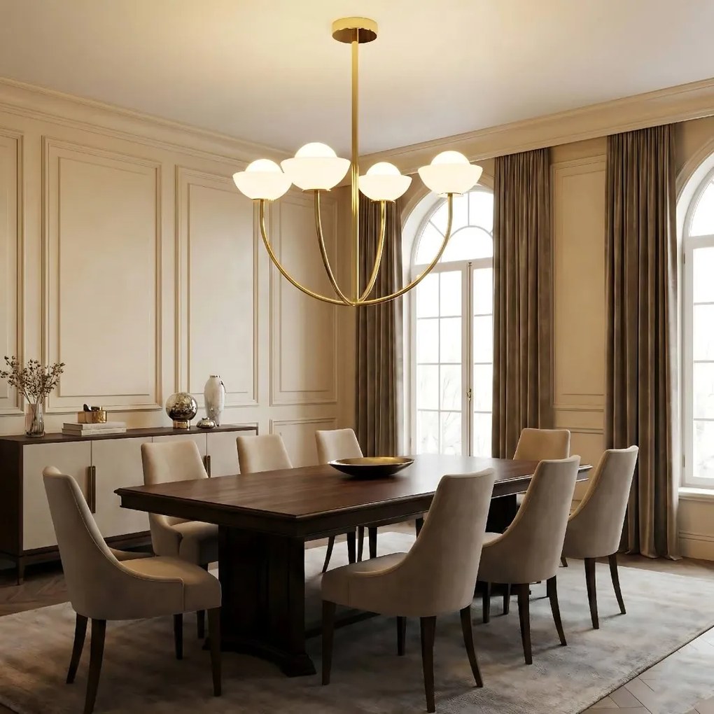 Toolight Toolight, stropné svietidlo 4xG9 APP1200-CP, zlatá-biela, OSW-04590