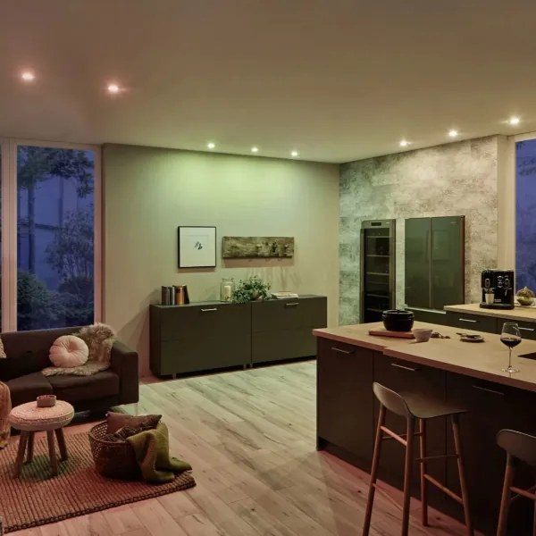 Paulmann 93940 -SADA 3x LED RGBW/2W IP23 Stm. kúpeľňové podhľadové svietidlo 230V