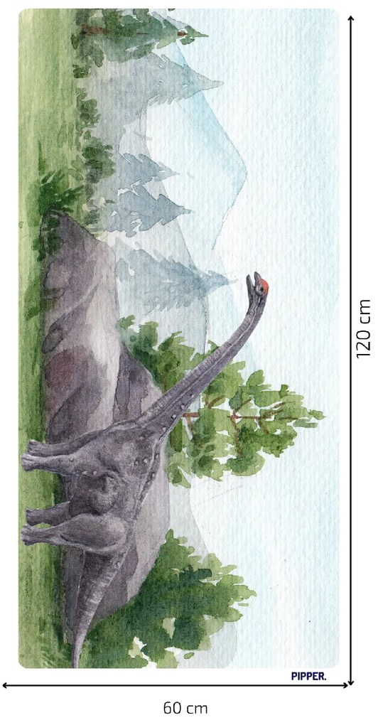 60x120cm Dinosaurus - textilná nálepka na stenu