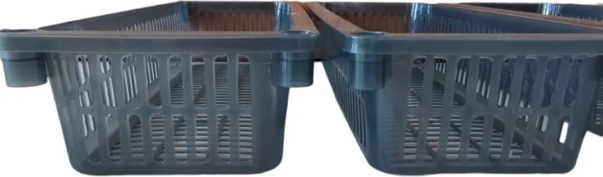 usporadejto.cz Úložný kôš, box a organizér extra hlboký 50cm x 20cm INVA, dymový