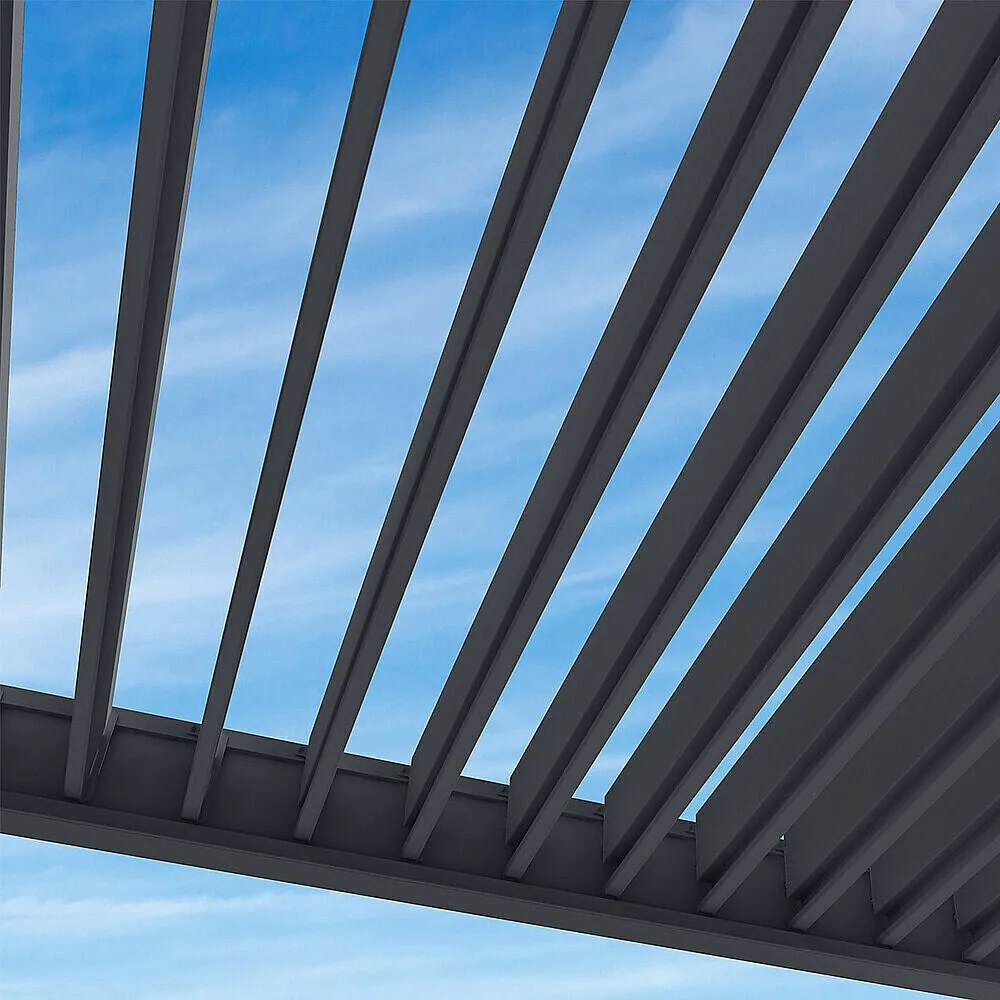 Záhradná hliníková pergola do steny 6x3 m (antracit)
