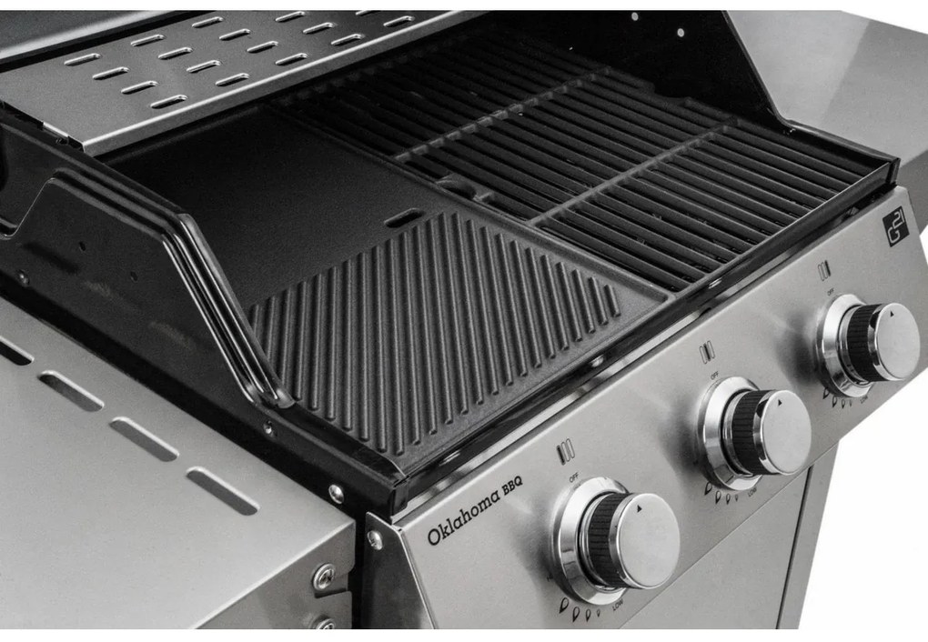 Plynový gril G21 Oklahoma BBQ Premium Line 3 horáky + zadarmo redukčný ventil 6390310