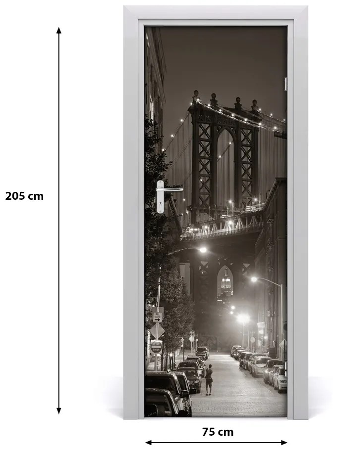 Fototapeta samolepiace dvere Manhattan New York 75x205 cm