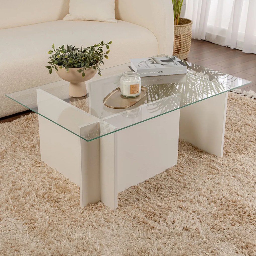 Konferenčný stolík Vetrino Wooden White