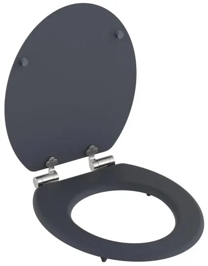 Schütte 80104 - WC sedadlo SPIRIT antracit SoftClose MDF drevo