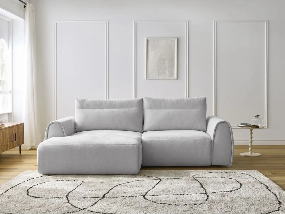 Svetlosivá rohová pohovka Aden – Bobochic Paris