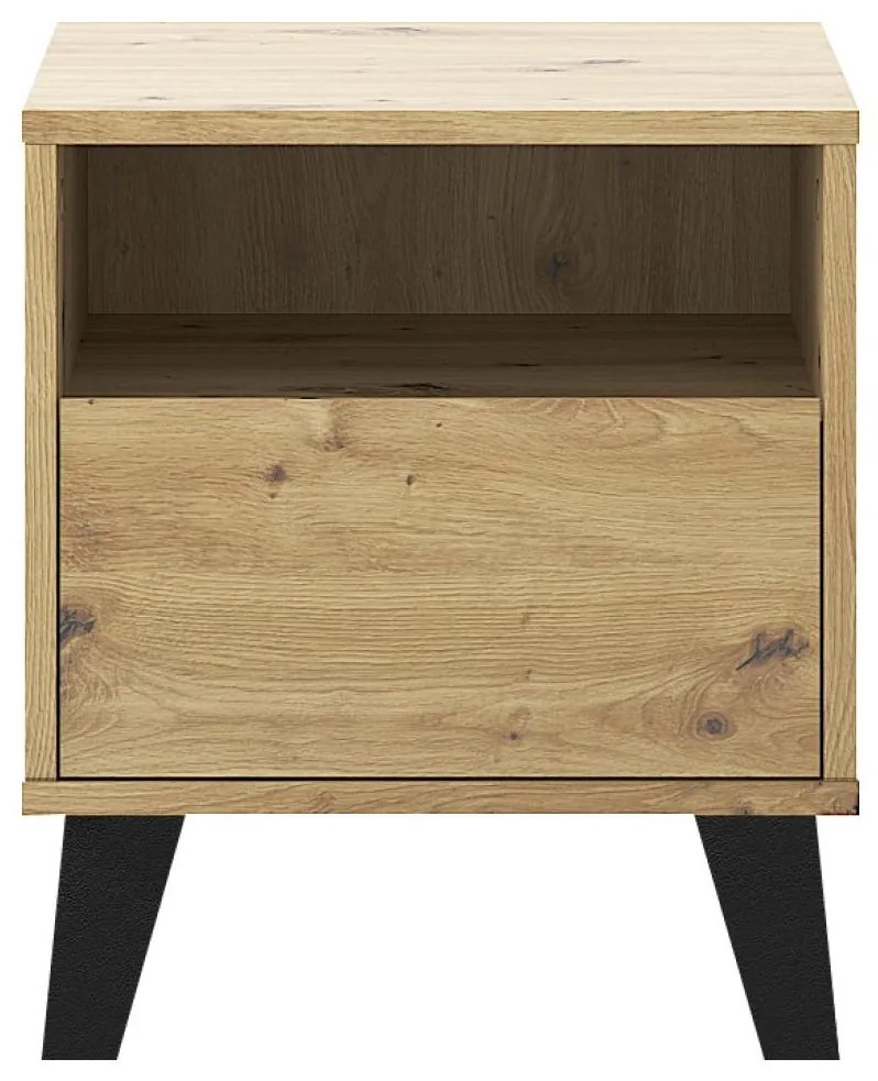 Tempo Kondela Nočný stolík, dub artisan, BOGAN NEW 1S