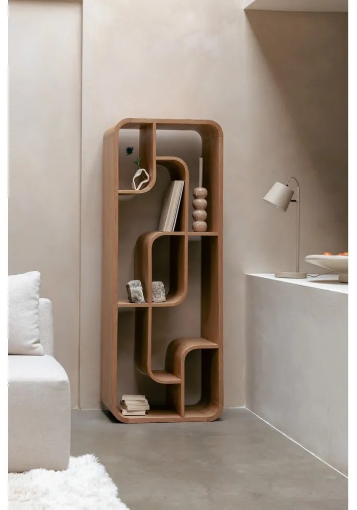 Knižnica z dubového dreva v prírodnej farbe 60x160x35 cm Seven – Zuiver