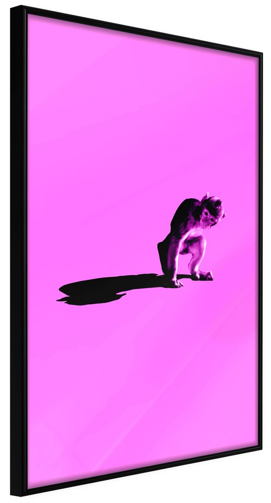 Artgeist Plagát - Little Monkey [Poster] Veľkosť: 30x45, Verzia: Zlatý rám