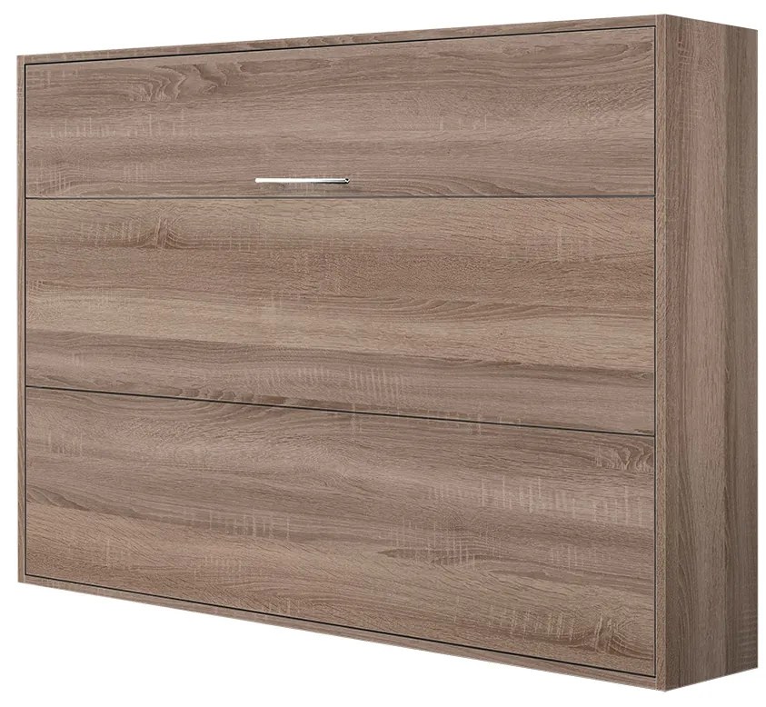 Nabytekmorava Sklápacia posteľ VS1056, 200x140cm farba lamina: agát/biele dvere, Varianta dverí: matné