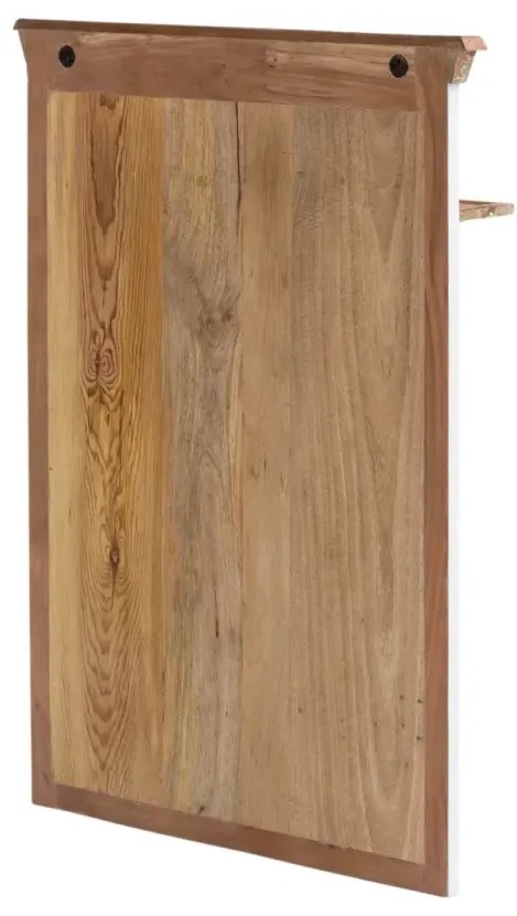 furniture-nabytek.cz - Masívna šatníková skriňa Perth z recyklovaného dreva, lakovaná, biela/barevná – 80×25×120 cm
