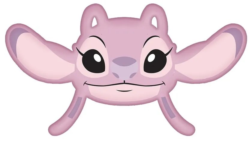 Fleecový detský vankúšik 41x32 cm Lilo and Stitch "Angel Pink" – Jerry Fabrics