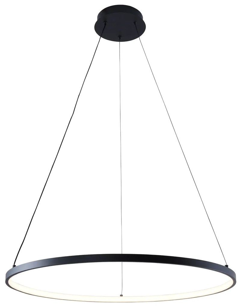 Moderný LED luster Breno 60 čierna