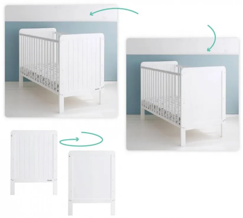 WO Detská postieľka Country Cot 120x60 Variant úložný box: Bez úložného boxu