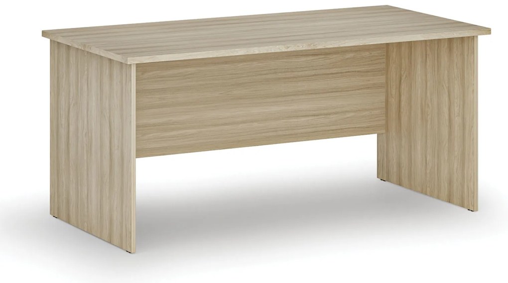 Kancelársky písací stôl PRIMO WOOD, 160x80 cm, dub prírodný