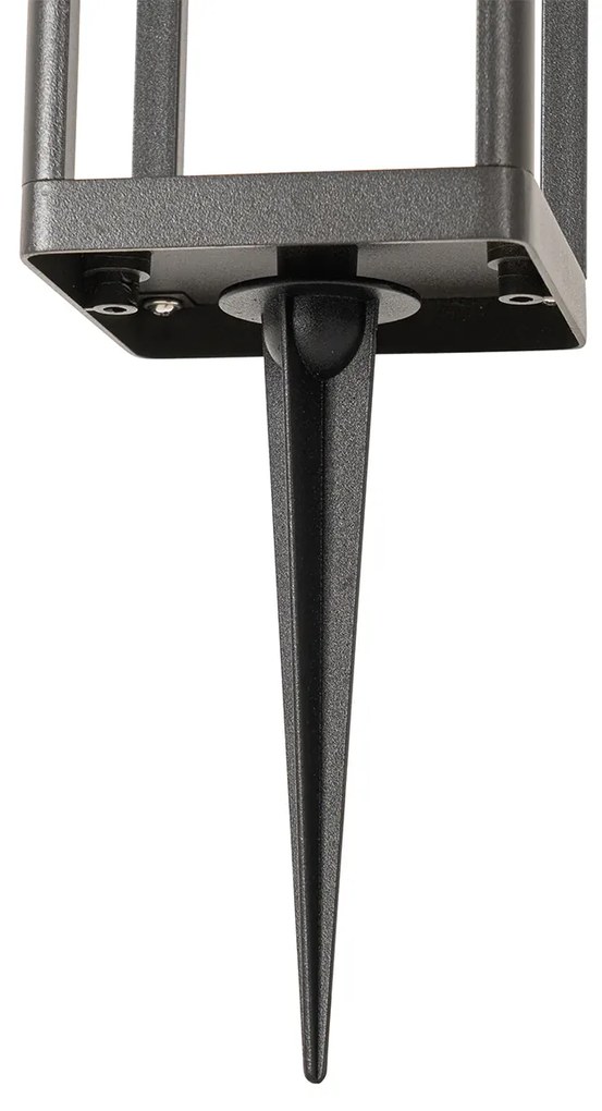 Vonkajšia stojaca lampa tmavosivá 40 cm vrátane LED a stmievateľného svetla na solár - Sonne