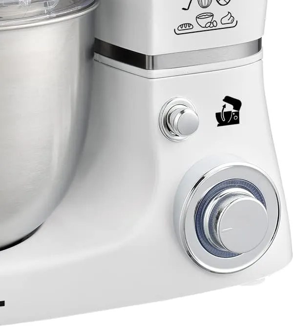 Royalty Line RL-PKM1600 kuchynský robot / kovové prevody / 1600 W / 5,5 l / strieborná
