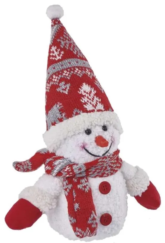 Emos LED vianočný snehuliak svietiaci, 25cm, 3xAAA, vnútorná, teplá biela DCFW04