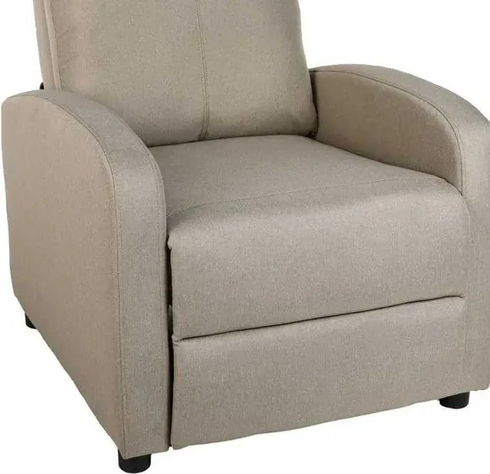 LuxuryForm DESIGN Televízne kreslo RUFO s polohovaním - béžové