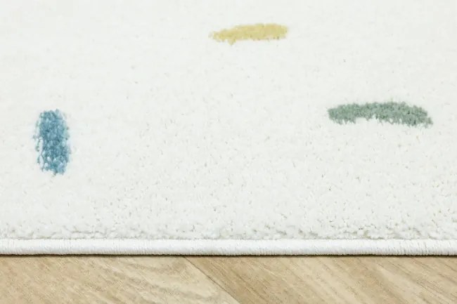 Koberec LIMA M039A krémový / modrý polkruh