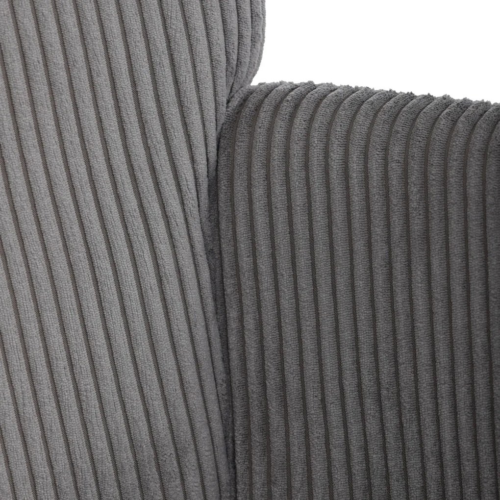 Relaxačné kreslo s podnožkou L7285 GREY6, sivé