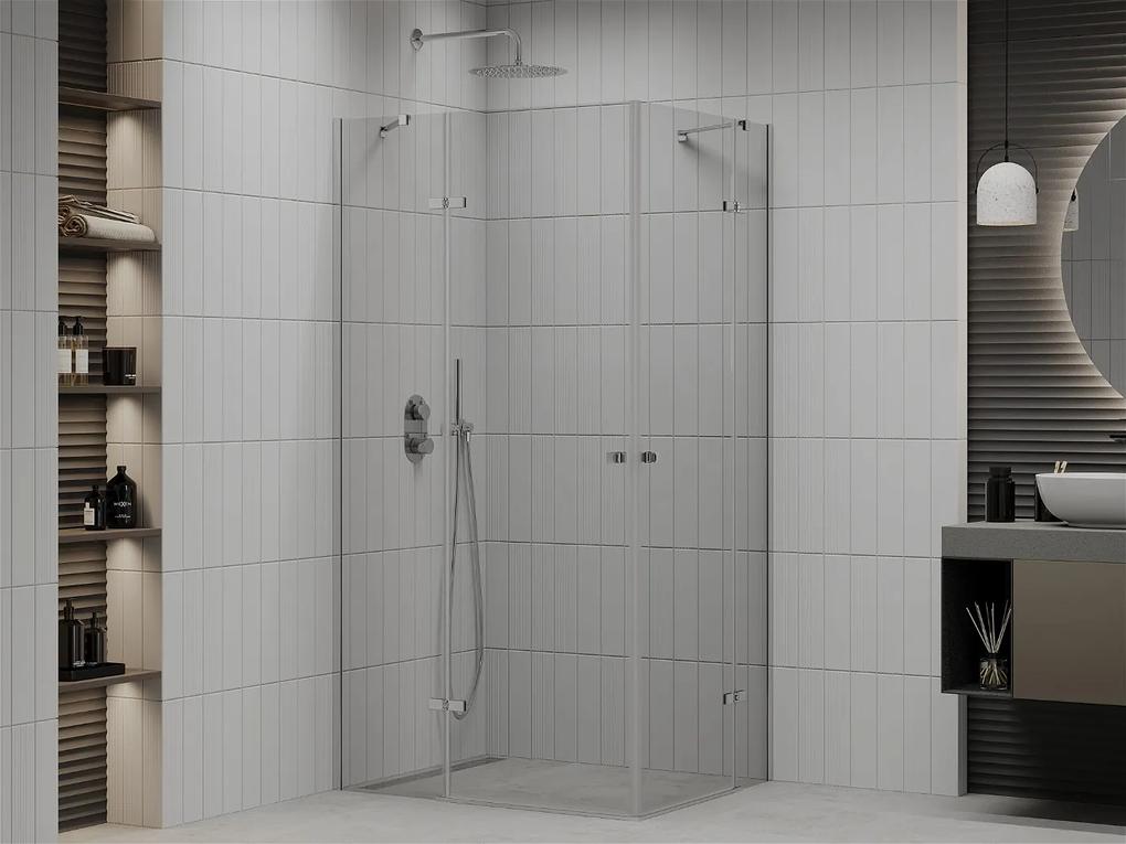 Mexen Roma Duo, sprchovací kút 100 (dvere) x 70 (dvere) cm, 6mm číre sklo, chrómový profil, 854-100-070-02-00