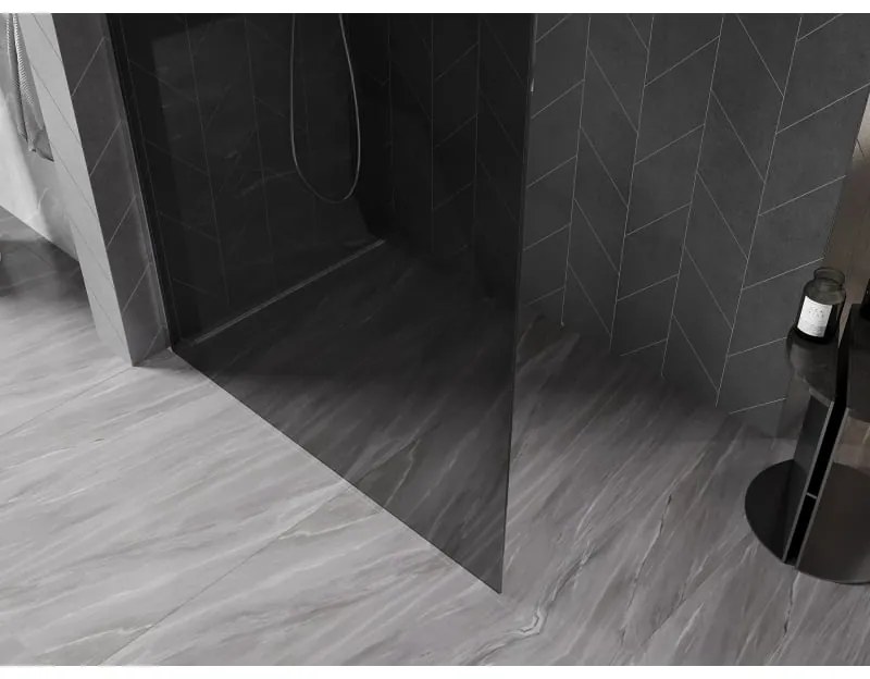 Mexen, Mexen Kioto-X sprchová stena 150 x 200 cm, grafit 10 mm, chróm - 800-150-101-01-40-X